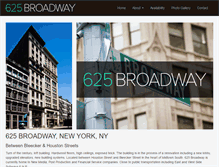 Tablet Screenshot of 625broadwaynyc.com